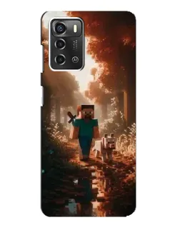 Чохол для ZTE Blade A52 з картинкою «Стів у лісі» Чохол для ZTE Blade A52 з картинкою «Стів у лісі»
