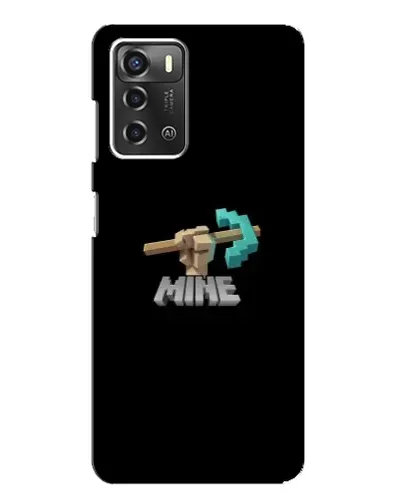 Чехол для ZTE Blade A52 с картинкой «Алмазная кирка»