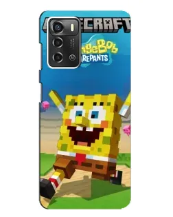 Чохол для ZTE Blade A52 з картинкою «Губка Боб Minecraft» Чохол для ZTE Blade A52 з картинкою «Губка Боб Minecraft»