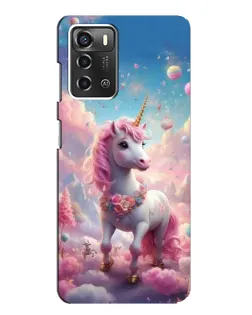 Чехол для ZTE Blade A52 с картинкой «Единорог среди облаков» Чехол для ZTE Blade A52 с картинкой «Единорог среди облаков»