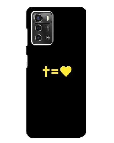 Чехол для ZTE Blade A52 с картинкой «Сердце и Крест» Чехол для ZTE Blade A52 с картинкой «Сердце и Крест»