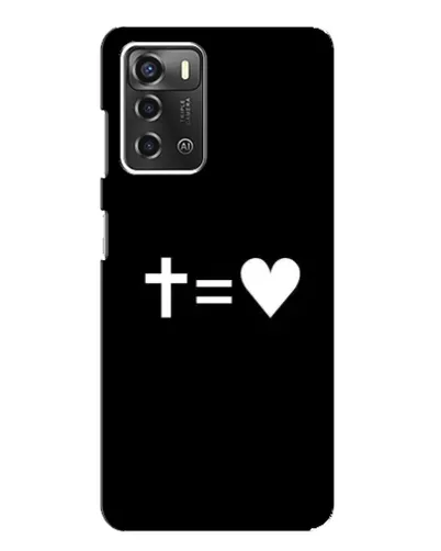 Чехол для ZTE Blade A52 с картинкой «Крест и Сердце» Чехол для ZTE Blade A52 с картинкой «Крест и Сердце»