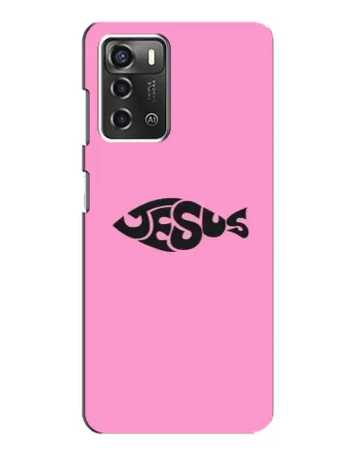 Чехол для ZTE Blade A52 с картинкой «Розовый символ Jesus» Чехол для ZTE Blade A52 с картинкой «Розовый символ Jesus»