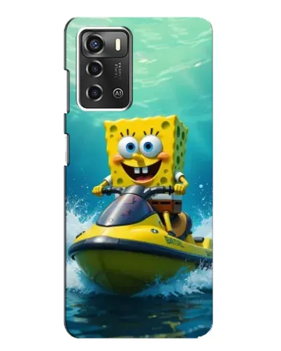 Чехол для ZTE Blade A52 с картинкой «Спанч Боб на гидроцикле» Чехол для ZTE Blade A52 с картинкой «Спанч Боб на гидроцикле»