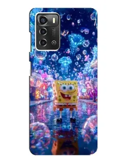 Чехол для ZTE Blade A52 с картинкой «Неоновый океан»