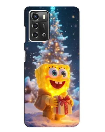 Чехол для ZTE Blade A52 с картинкой «Рождественский Спанч Боб» Чехол для ZTE Blade A52 с картинкой «Рождественский Спанч Боб»