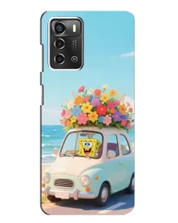 Чехол для ZTE Blade A52 с картинкой «Автомобильное путешествие»
