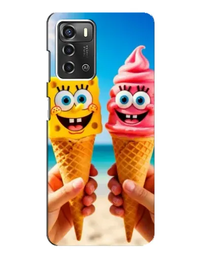 Чехол для ZTE Blade A52 с картинкой «Спанч Боб мороженое» Чехол для ZTE Blade A52 с картинкой «Спанч Боб мороженое»