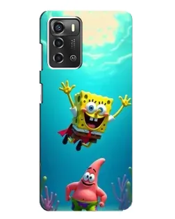 Чехол для ZTE Blade A52 с картинкой «Спанч Боб под водой» Чехол для ZTE Blade A52 с картинкой «Спанч Боб под водой»