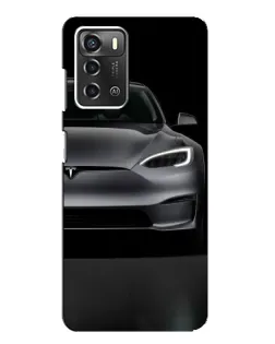 Чехол для ZTE Blade A52 с картинкой «Tesla Model S Look»