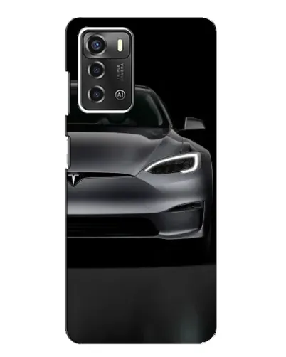 Чехол для ZTE Blade A52 с картинкой «Tesla Model S Look»