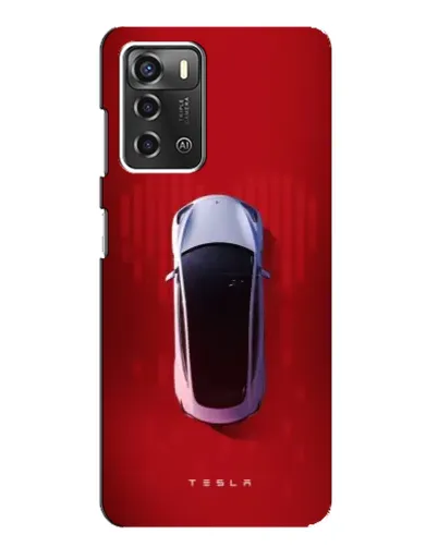 Чехол для ZTE Blade A52 с картинкой «Tesla Top View»