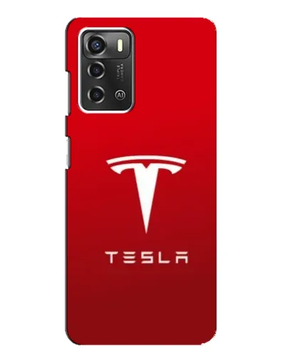 Чехол для ZTE Blade A52 с картинкой «Tesla Red Classic»
