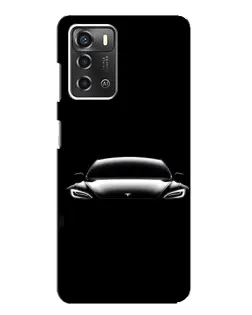 Чехол для ZTE Blade A52 с картинкой «Фары Tesla Night»