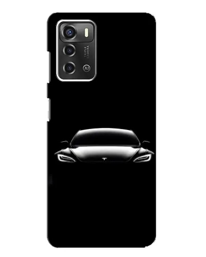 Чехол для ZTE Blade A52 с картинкой «Фары Tesla Night»