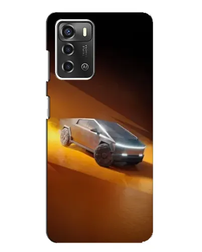 Чехол для ZTE Blade A52 с картинкой «Cybertruck в пустыне»