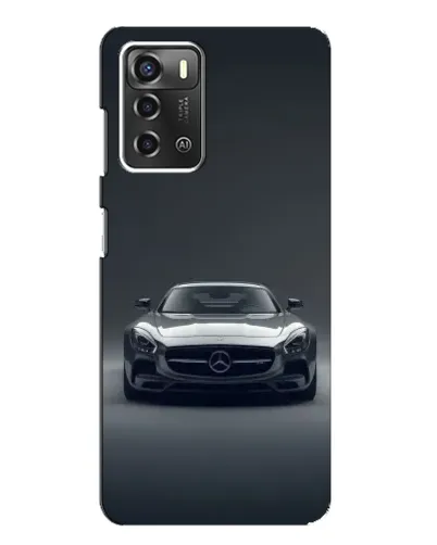 Чехол для ZTE Blade A52 с картинкой «Mercedes на черном»