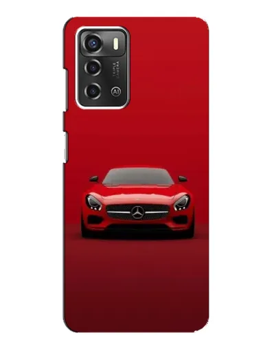 Чехол для ZTE Blade A52 с картинкой «Красный Mercedes AMG»