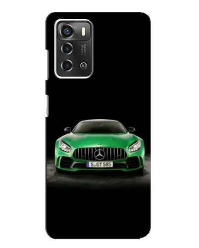 Чехол для ZTE Blade A52 с картинкой «Mercedes — неоновый лого»