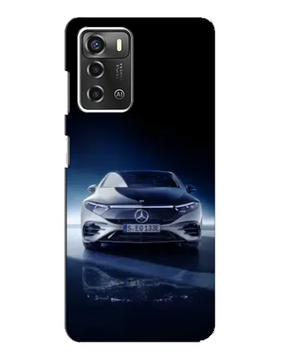Чехол для ZTE Blade A52 с картинкой «Ночной Mercedes EQ»