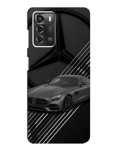 Чехол для ZTE Blade A52 с картинкой «Mercedes AMG — графика»