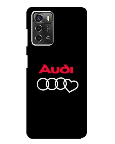 Чехол для ZTE Blade A52 с картинкой «Логотип Audi Heart»