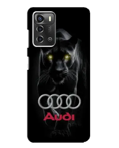 Чехол для ZTE Blade A52 с картинкой «Пантера и Audi»