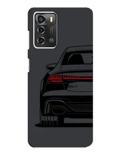 Чехол для ZTE Blade A52 с картинкой «Задняя часть Audi — арт»