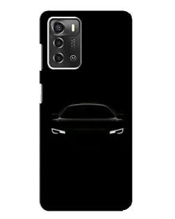 Чехол для ZTE Blade A52 с картинкой «Взгляд Audi в темноте»