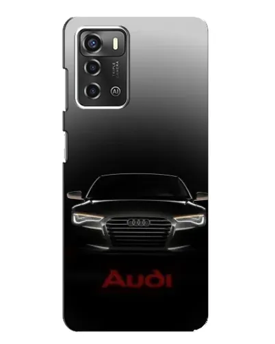 Чехол для ZTE Blade A52 с картинкой «Audi — градиентный контур»