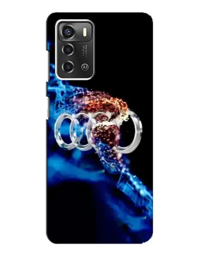 Чехол для ZTE Blade A52 с картинкой «Энергия лого Audi»