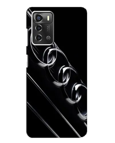 Чехол для ZTE Blade A52 с картинкой «Audi — абстрактные кольца»