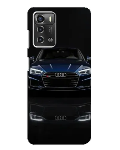 Чехол для ZTE Blade A52 с картинкой «Audi — ночное отражение»