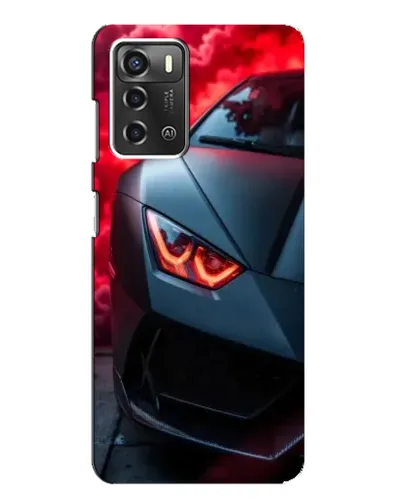 Чехол для ZTE Blade A52 с картинкой «Lamborghini красное сияние»
