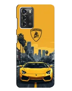 Чехол для ZTE Blade A52 с картинкой «Желтый Lamborghini город» Чехол для ZTE Blade A52 с картинкой «Желтый Lamborghini город»