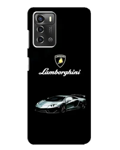 Чехол для ZTE Blade A52 с картинкой «Логотип Lamborghini классика»
