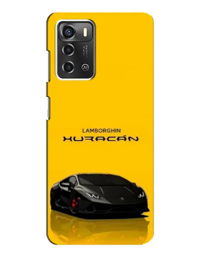 Чехол для ZTE Blade A52 с картинкой «Lamborghini Huracan черный»