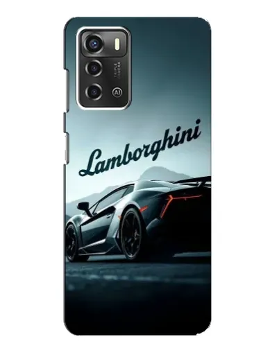 Чехол для ZTE Blade A52 с картинкой «Классическая надпись Lamborghini»