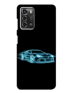 Чехол для ZTE Blade A52 с картинкой «Неоновый контур Lamborghini» Чехол для ZTE Blade A52 с картинкой «Неоновый контур Lamborghini»