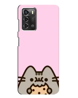 Чехол для ZTE Blade A52 с картинкой «Pusheen и печенье» Чехол для ZTE Blade A52 с картинкой «Pusheen и печенье»