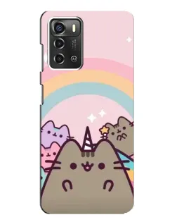 Чехол для ZTE Blade A52 с картинкой «Единорог Pusheen» Чехол для ZTE Blade A52 с картинкой «Единорог Pusheen»