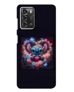 Чохол для ZTE Blade A52 з картинкою «Stitch у квітах» Чохол для ZTE Blade A52 з картинкою «Stitch у квітах»