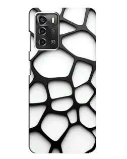 Чехол для ZTE Blade A52 с картинкой «Белая объемная сетка» Чехол для ZTE Blade A52 с картинкой «Белая объемная сетка»