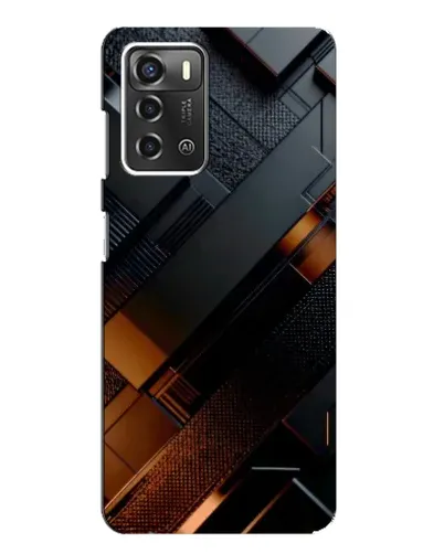 Чохол для ZTE Blade A52 з картинкою «Чорні геометричні блоки» Чохол для ZTE Blade A52 з картинкою «Чорні геометричні блоки»