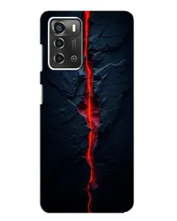 Чехол для ZTE Blade A52 с картинкой «Kрасная лавовая трещина» Чехол для ZTE Blade A52 с картинкой «Kрасная лавовая трещина»