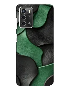 Чехол для ZTE Blade A52 с картинкой «Зеленые кожаные волны» Чехол для ZTE Blade A52 с картинкой «Зеленые кожаные волны»
