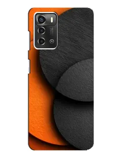 Чехол для ZTE Blade A52 с картинкой «Геометрия оранжевых кругов» Чехол для ZTE Blade A52 с картинкой «Геометрия оранжевых кругов»