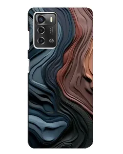 Чехол для ZTE Blade A52 с картинкой «Цветные волны каньона» Чехол для ZTE Blade A52 с картинкой «Цветные волны каньона»