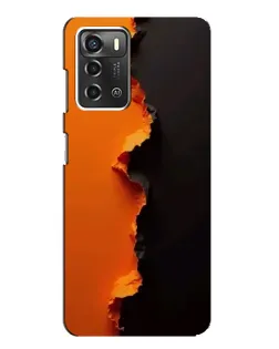 Чехол для ZTE Blade A52 с картинкой «Оранжевый разлом» Чехол для ZTE Blade A52 с картинкой «Оранжевый разлом»