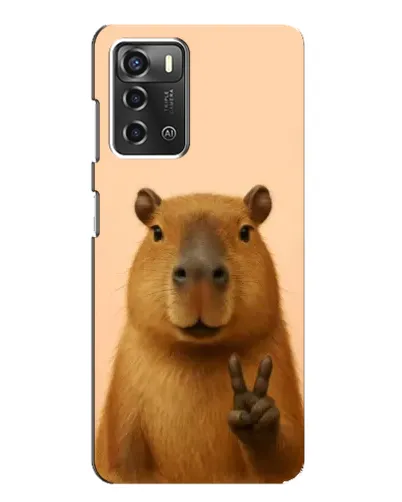 Чехол для ZTE Blade A52 с картинкой «Капибара виктория»